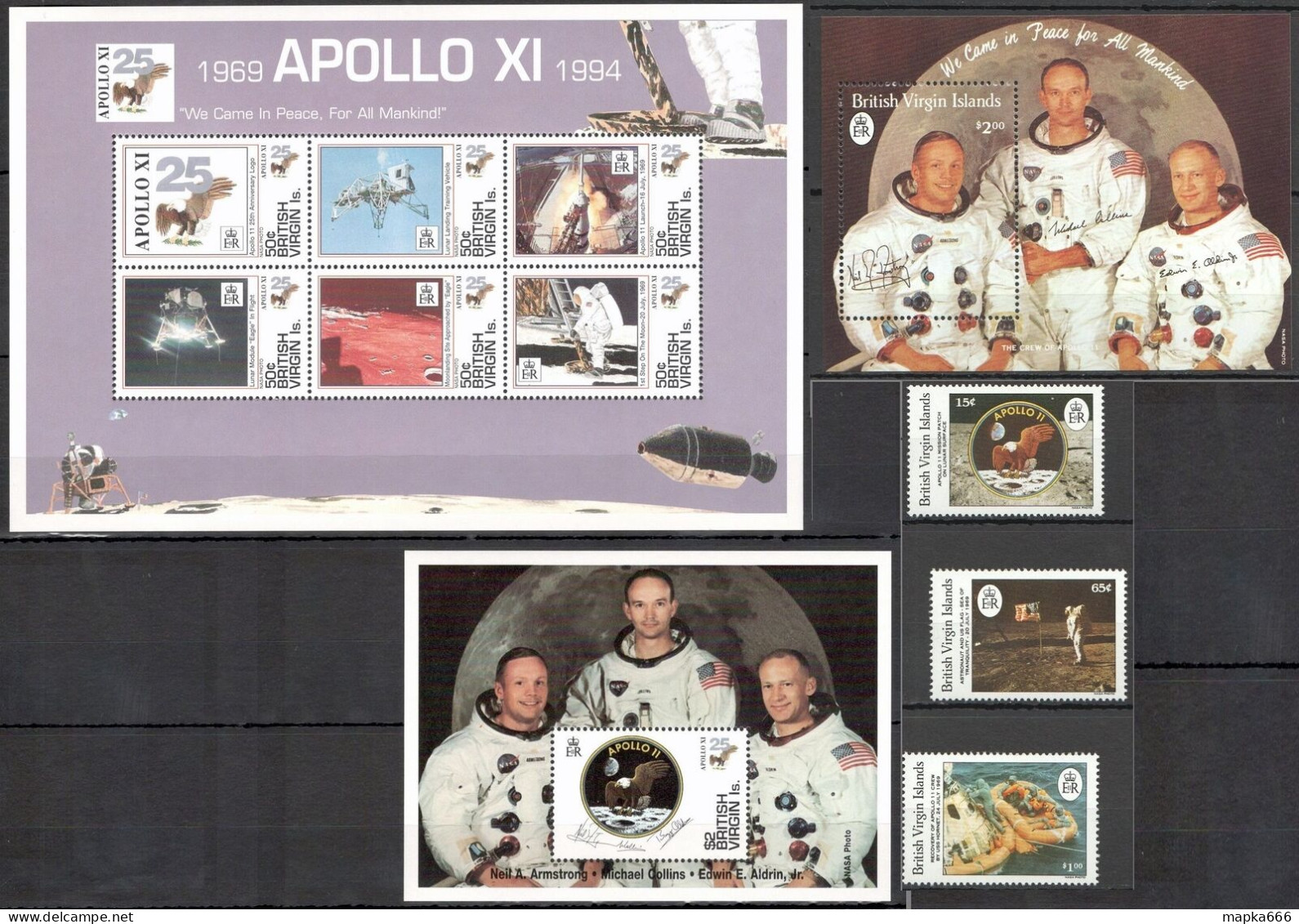 B1310 British Virgin Islands Space Apollo 11 Neil Armstrong Mnh - Autres & Non Classés