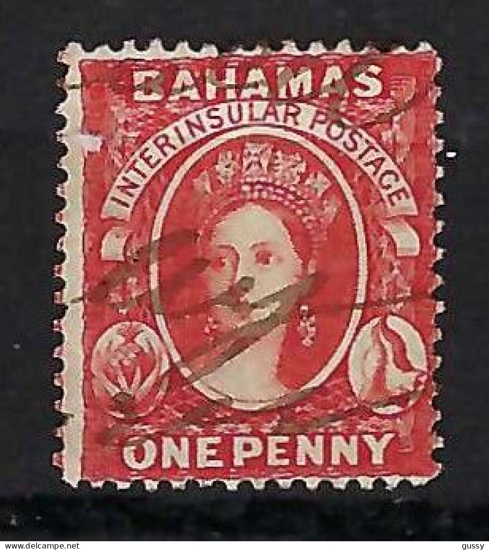 BAHAMAS Ca.1875: Le Y&T 9 Obl. Plume - 1859-1963 Kolonie Van De Kroon