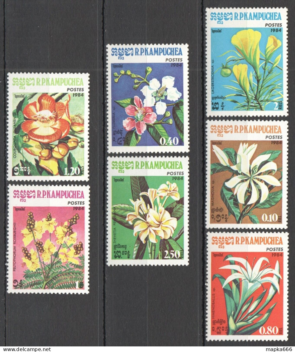 B1286 1984 Cambodia R.P.Kampuchea Flora Plants Flowers 1Set Mnh - Altri & Non Classificati