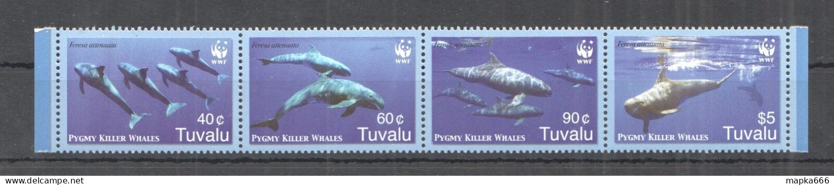 B1339 2006 Tuvalu Wwf Marine Life Pygmy Killer Whale Set Mnh - Meereswelt