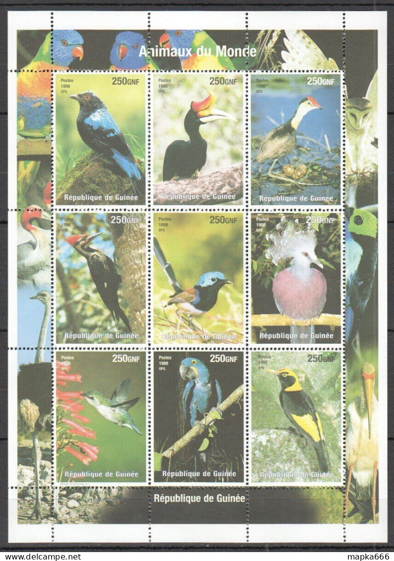 B1168 1998 Guinea Fauna Birds Animals 1Kb Mnh - Sonstige & Ohne Zuordnung