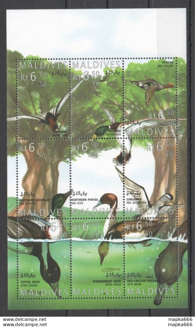 Nw0589 Maldives Fauna Water Birds Ducks 1Kb Mnh - Autres & Non Classés