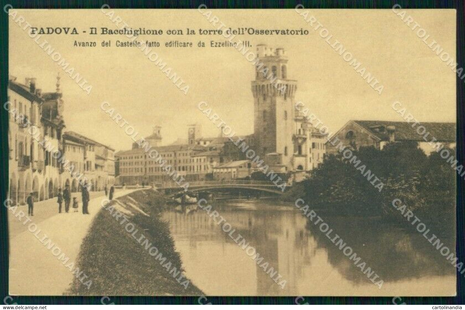 Padova Città Bacchiglione Torre Dell'Osservatorio Cartolina RB9737 - Padova