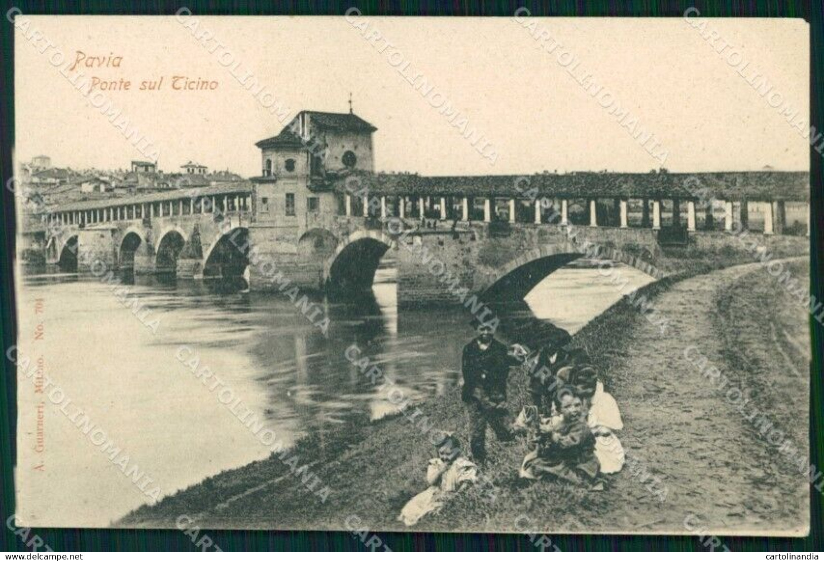 Pavia Città Ponte Sul Ticino Cartolina RB9790 - Pavia