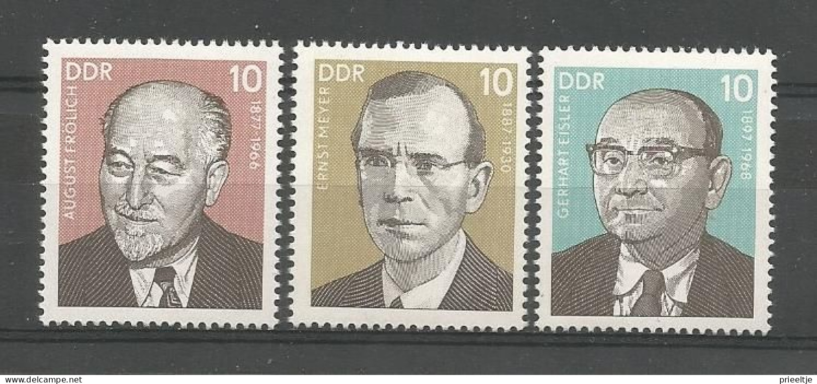 DDR 1977 Personalities Y.T. 1935/1937 ** - Unused Stamps