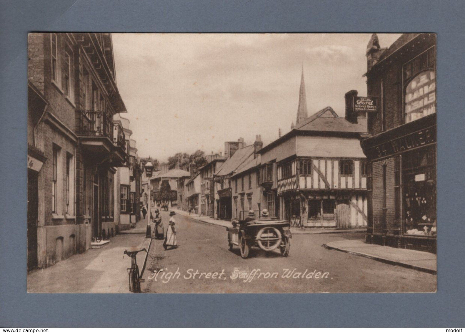 CPA - Royaume-Uni - High Street - Saffron Walden - Animée - Non Circulée - Otros & Sin Clasificación