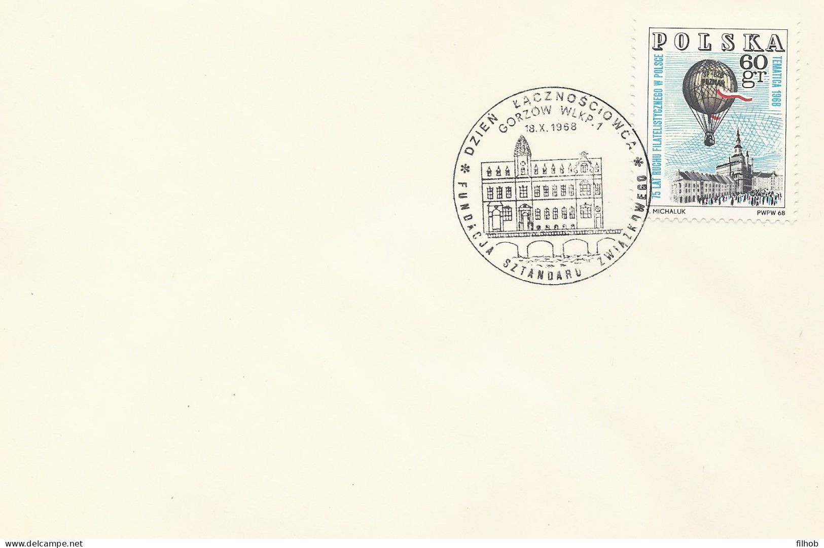 Poland Postmark D68.10.18 GORZOW: Communications Worker Day - Enteros Postales