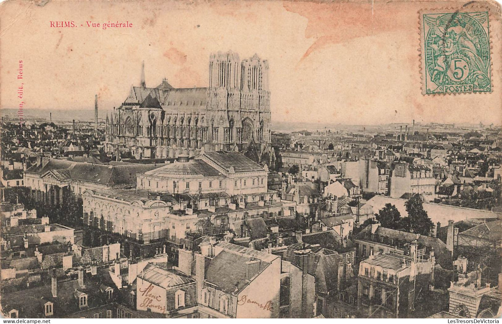 FRANCE - Reims - Vue Générale De La Ville - Carte Postale Ancienne - Reims