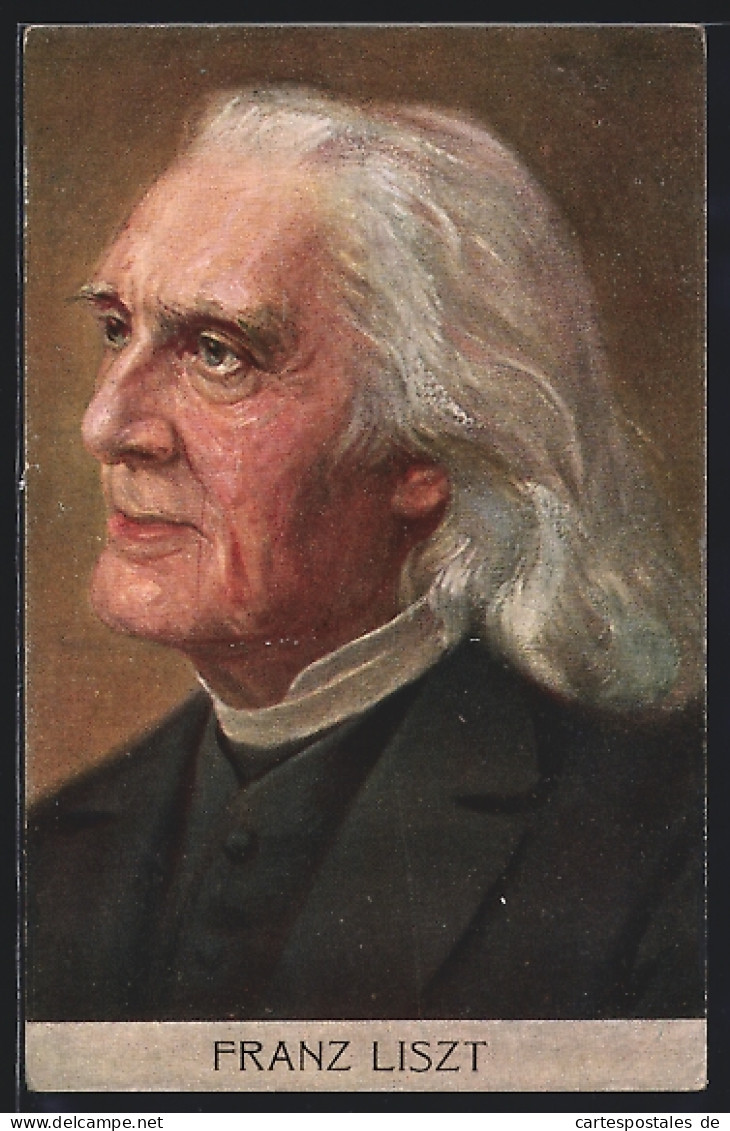 AK Komponist Franz Liszt Im Portrait  - Artisti
