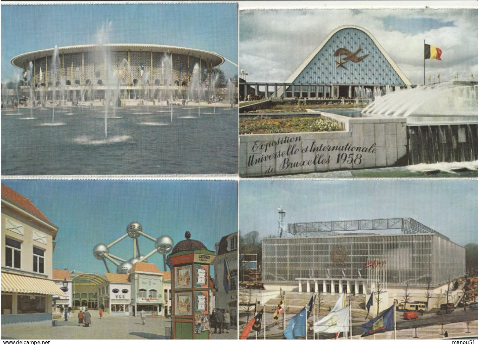 BRUXELLES - Exposition Universelle 1958 - Lot De 10 CP - Expositions Universelles