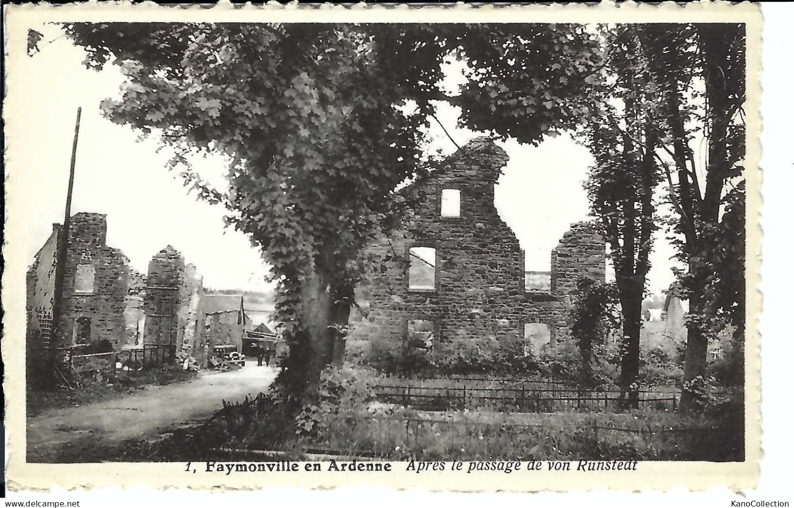 Faymonville En Ardenne, Apres Le Passage De Von Runstedt, Nicht Glaufen - Verviers