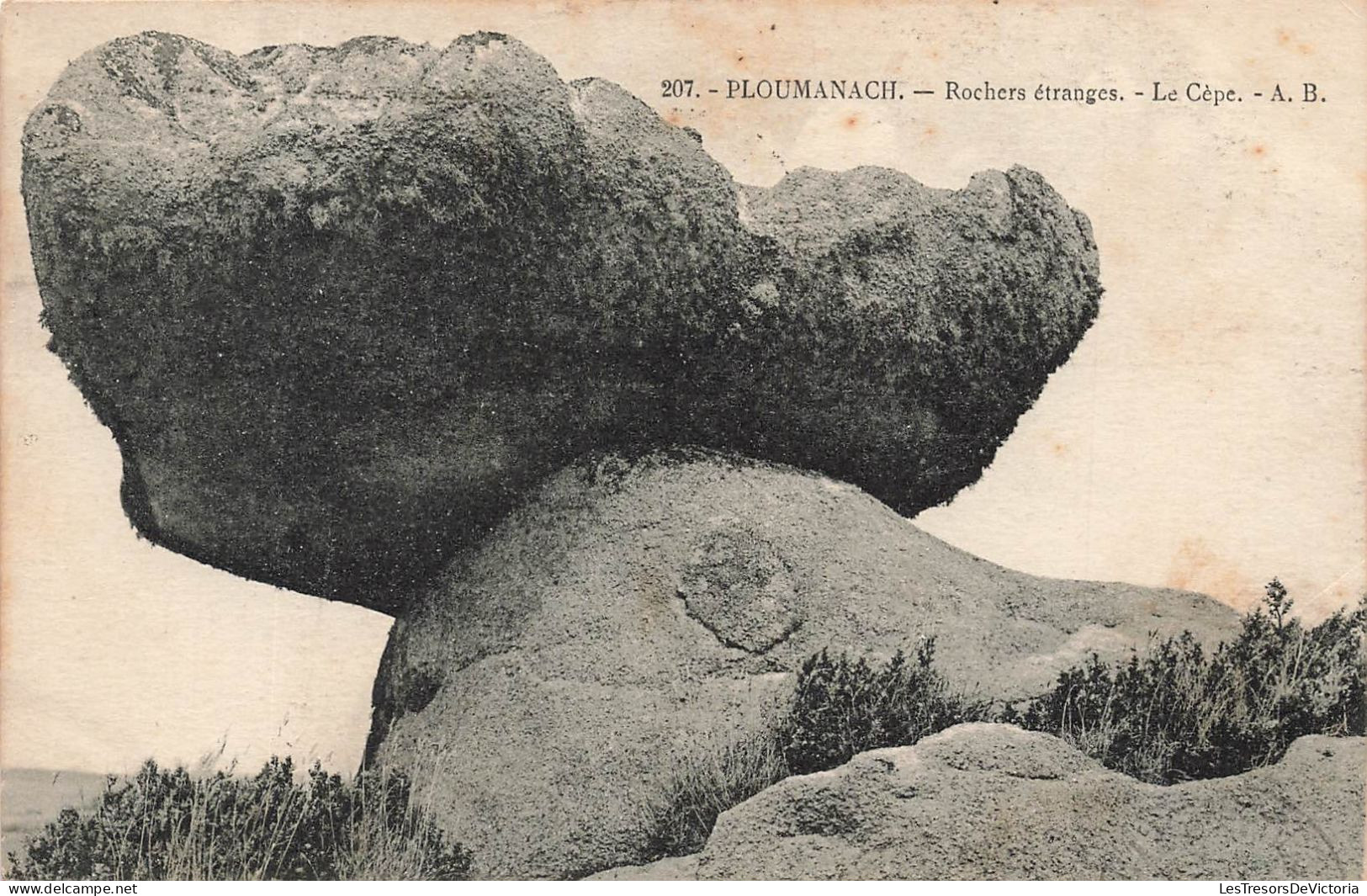 FRANCE - Ploumanach - Vue Générale - Rochers étranges - La Cèpe - A B - Carte Postale Ancienne - Ploumanac'h