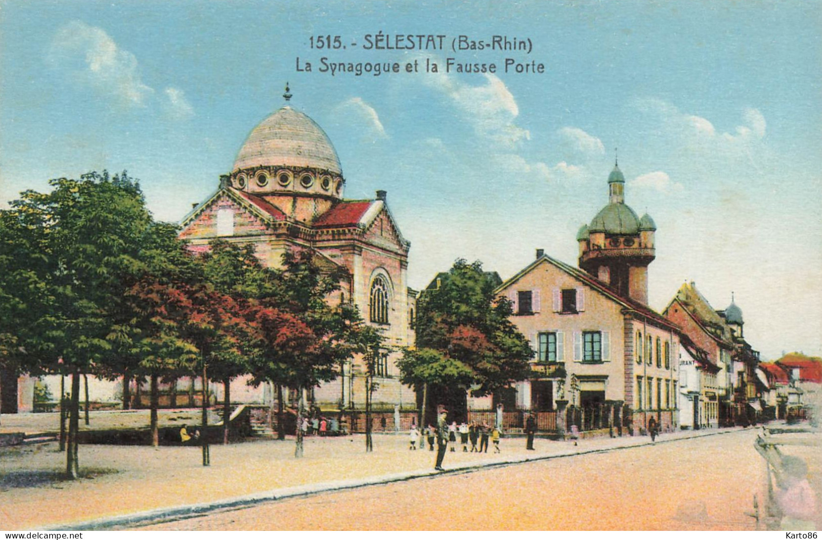 Sélestat * La Synagogue Et La Fausse Porte * Thème Judaica Synagoge Temple Israélite Juif Juifs Judaisme Jew Jewish - Selestat