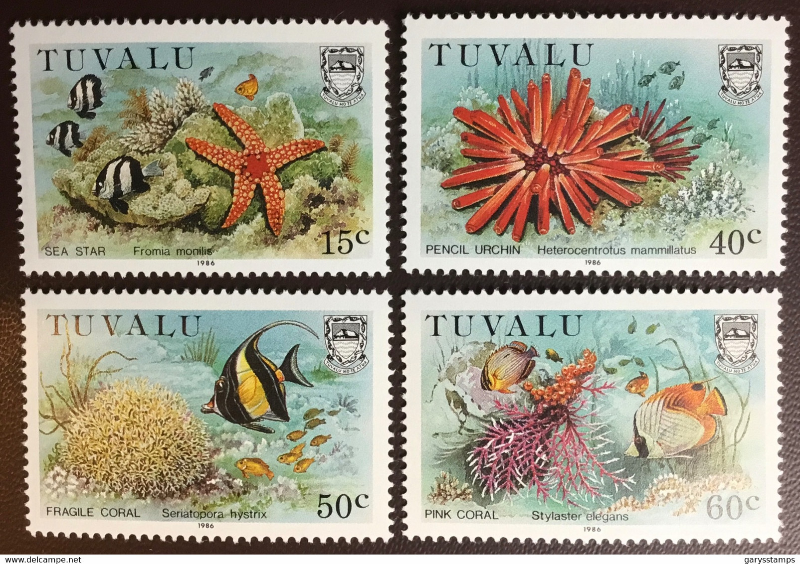 Tuvalu 1986 Corals Marine Life MNH - Meereswelt
