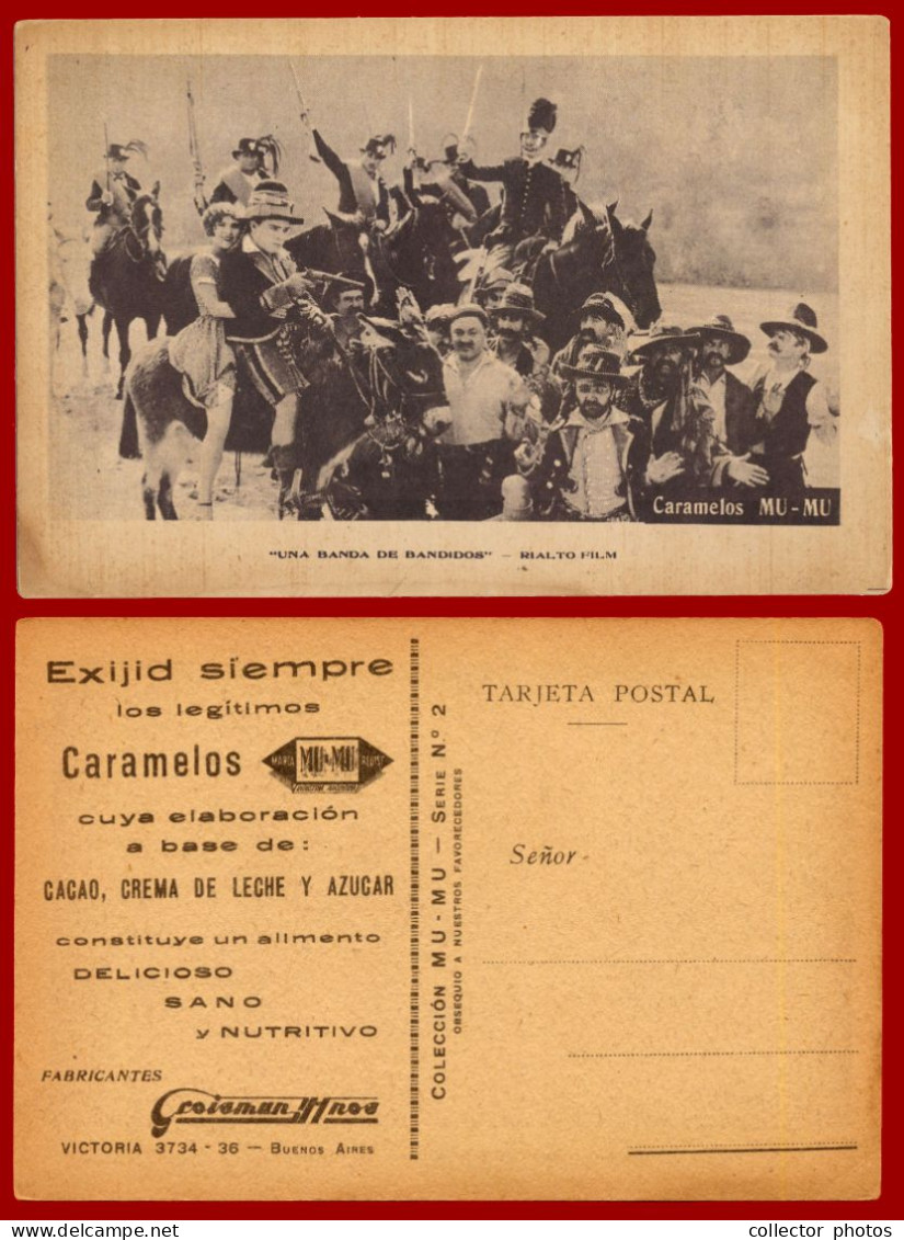 Buenos Aires Argentina 1920s. Movie Stars. Lot Of 3 Collectible Postcards. Editon MU-MU Caramelos. R  [de125] - Argentinien