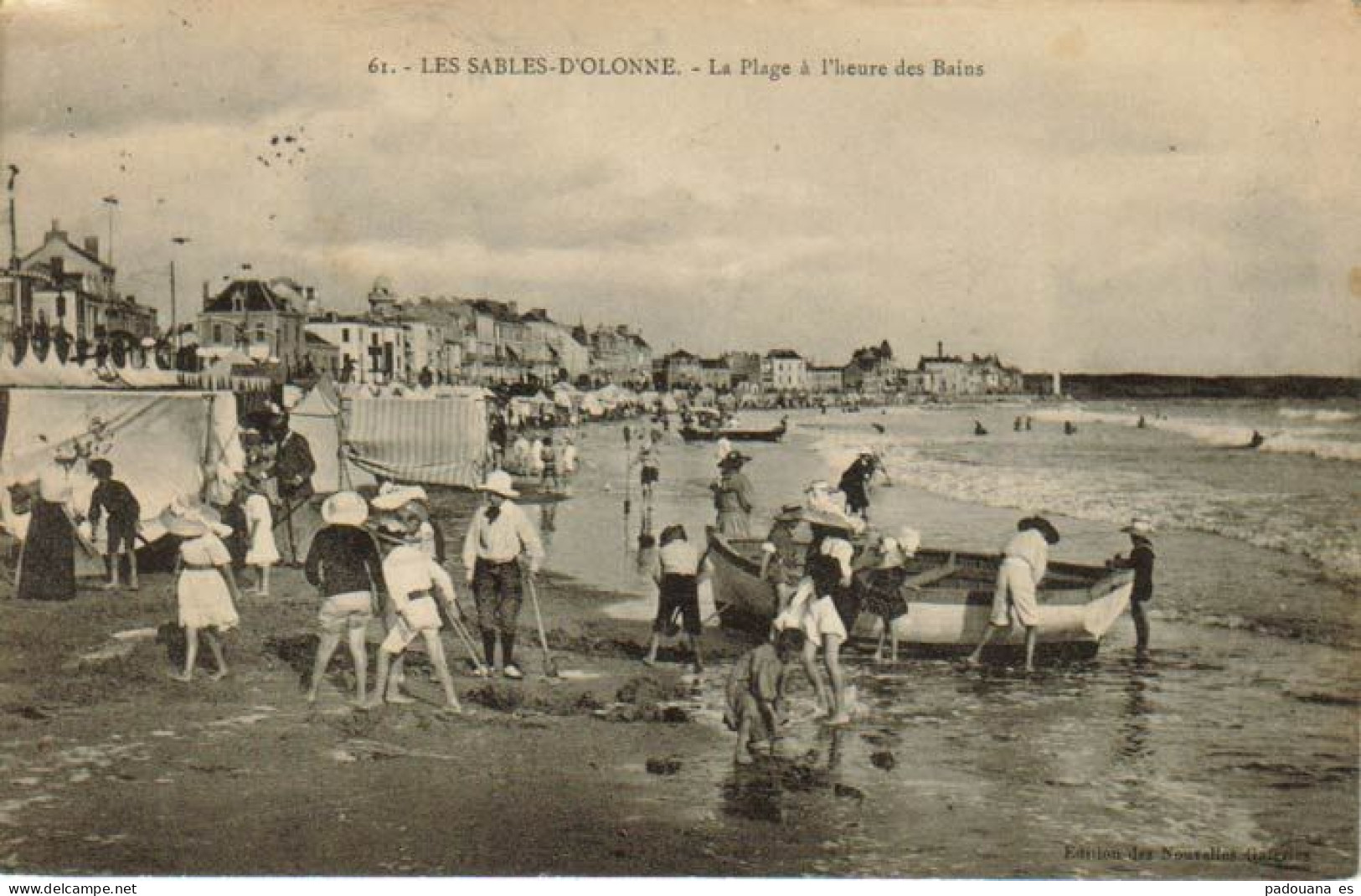 AB937 85 VENDEE LES SABLES D'OLONNE LA PLAGE  A L'HEURE DES  BAINS  -- - Andere & Zonder Classificatie