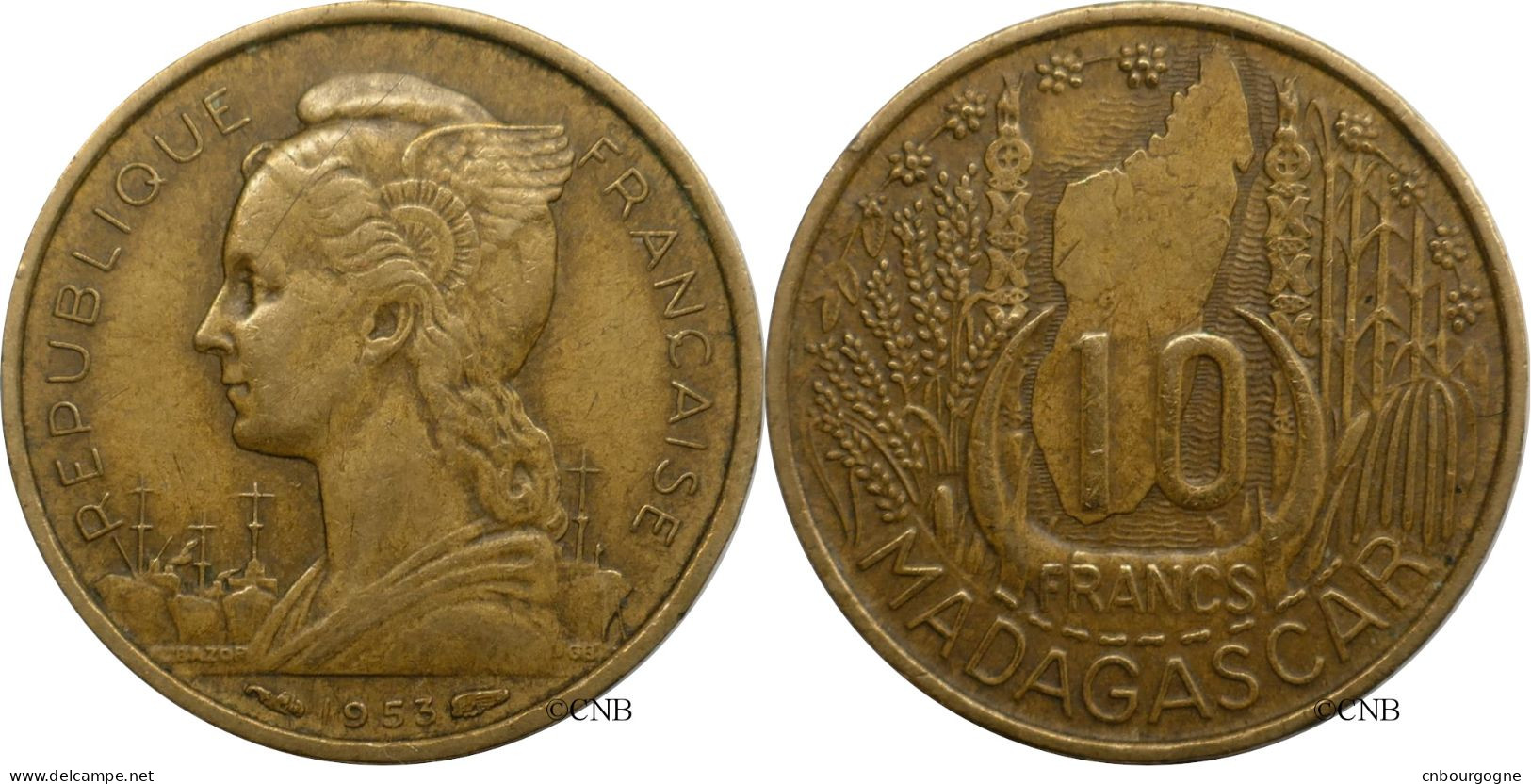 Madagascar - Colonie Française - 10 Francs 1953 - TTB/XF45 - Mon6242 - Madagaskar