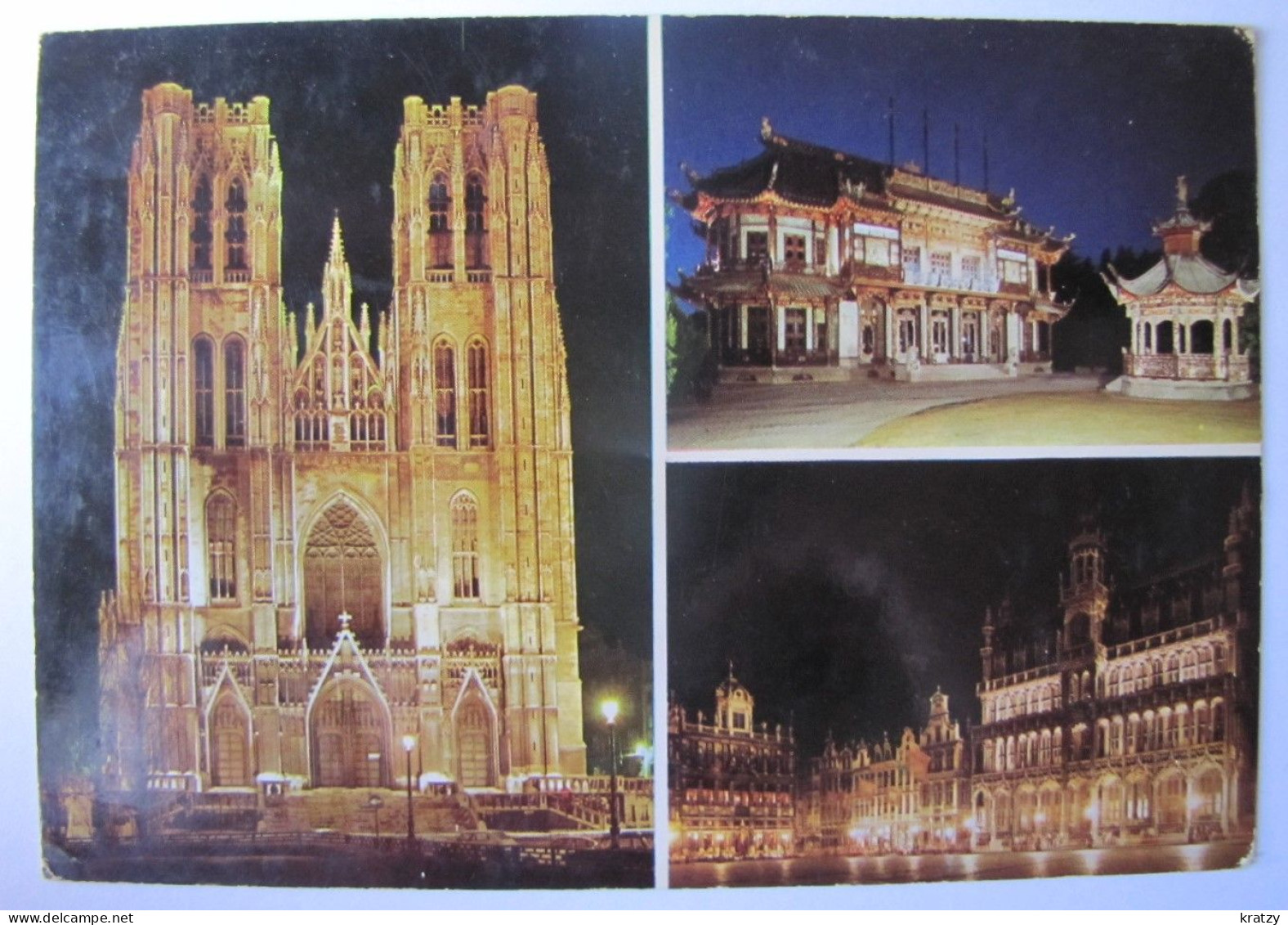 BELGIQUE - BRUXELLES - Vues De Nuit - Cartas Panorámicas