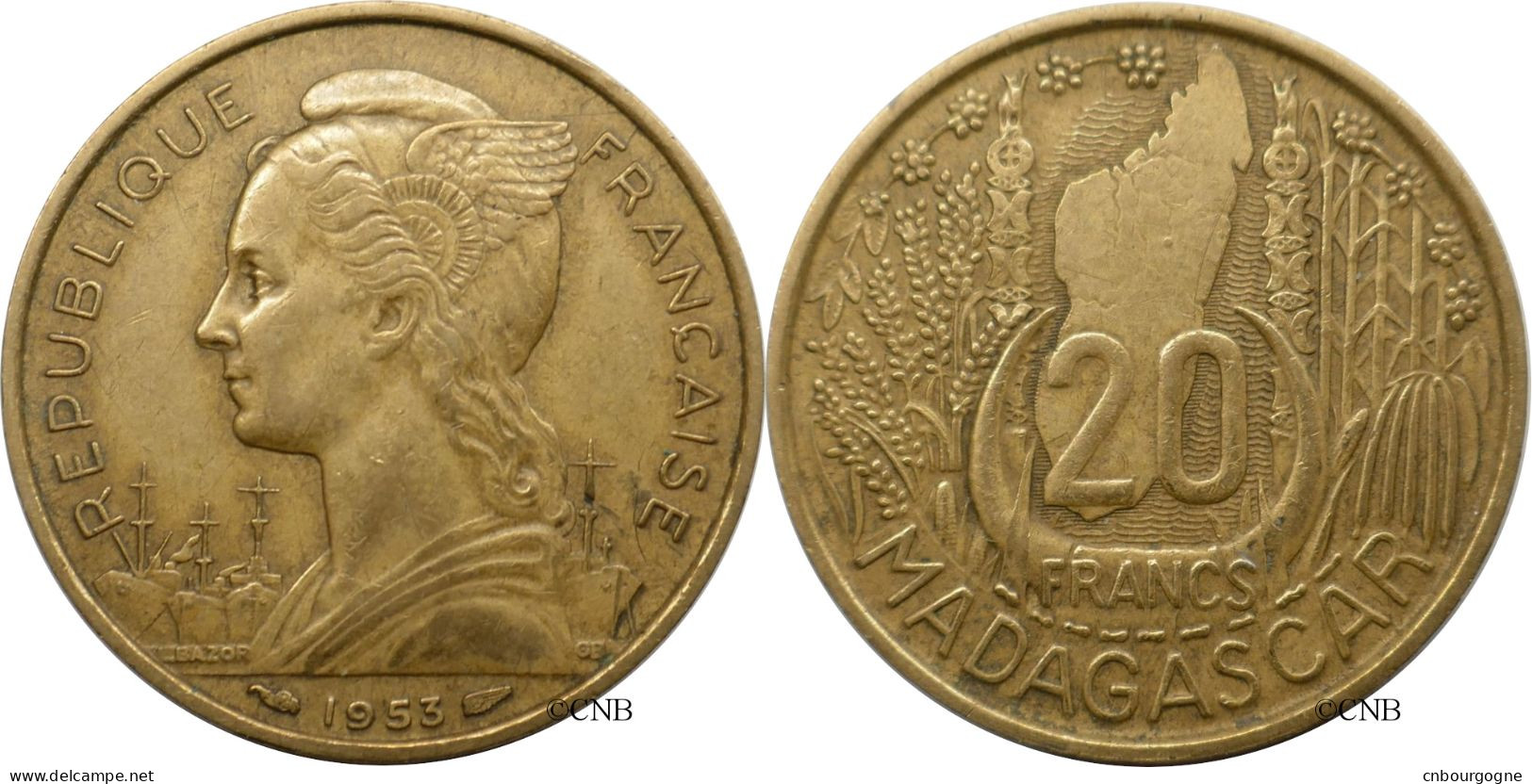 Madagascar - Colonie Française - 20 Francs 1953 - TTB/XF45 - Mon6408 - Madagascar