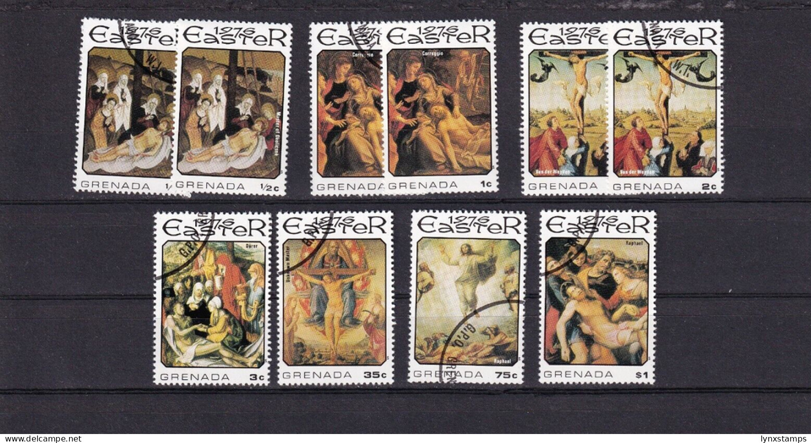 SA06a Grenada 1976 Easter Used Stamps - Grenada (1974-...)