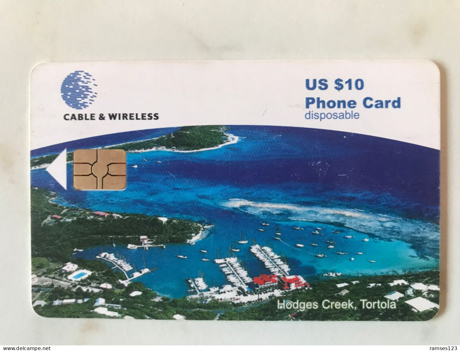 BVI    CHIP  CARD       BAY  TORTOLA - Virgin Islands