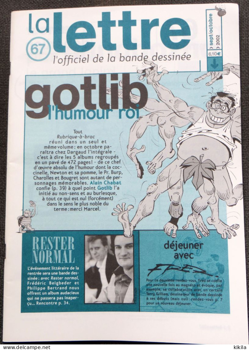 LA LETTRE De Dargaud L'Officiel De La Bande Dessinée N° 67 Septembre Octobre 2002 Gotlib L'humour Roi Fred * - Lettre De Dargaud, La