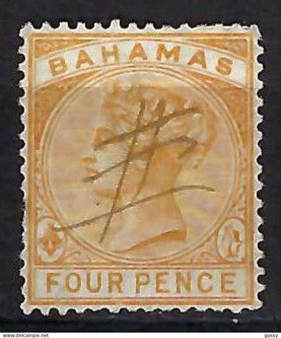 BAHAMAS Ca.1884-90: Le Y&T 20 Obl. Plume - 1859-1963 Kronenkolonie