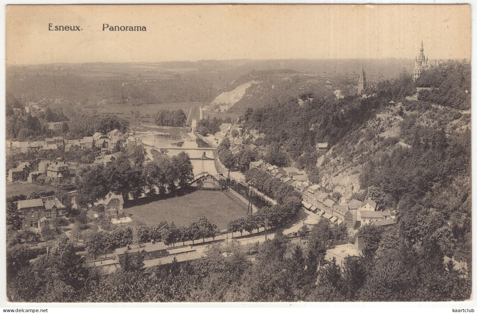 Esneux. - Panorama  -  (Belgique/België) - 1923 - Esneux