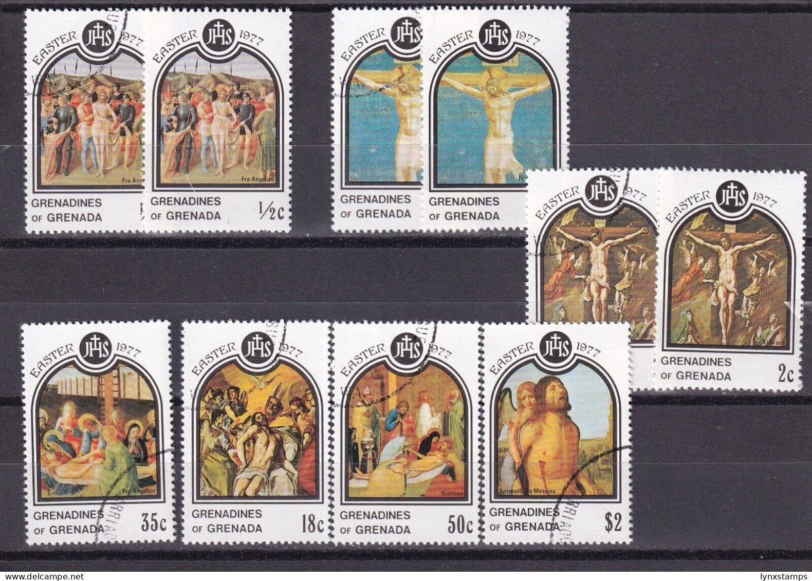SA06a Grenadines Of Grenada 1977 Easter First Day Of Issue Stamps - Grenada (1974-...)