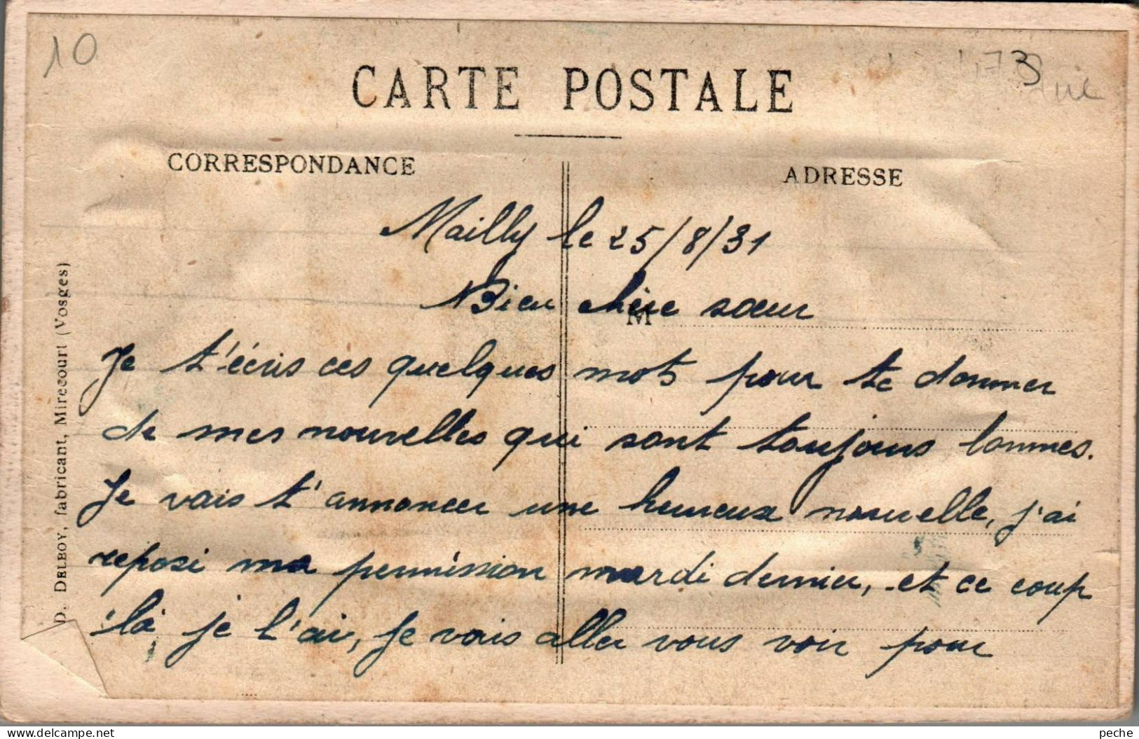 N°222 W -cpa à Système -souvenir Du Camp De Mailly- - A Systèmes