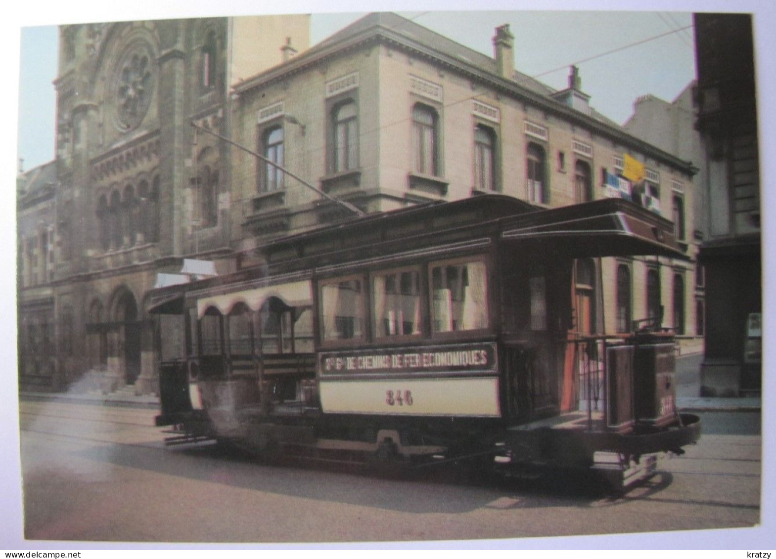 BELGIQUE - BRUXELLES - "La California" Voiture Mixte 346 - Transporte Público