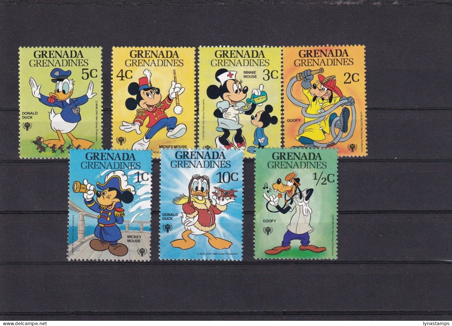 SA06a Grenada Grenadines 1979 Disney-Mickey Mouse And His Friends Mint Stamps - Grenade (1974-...)