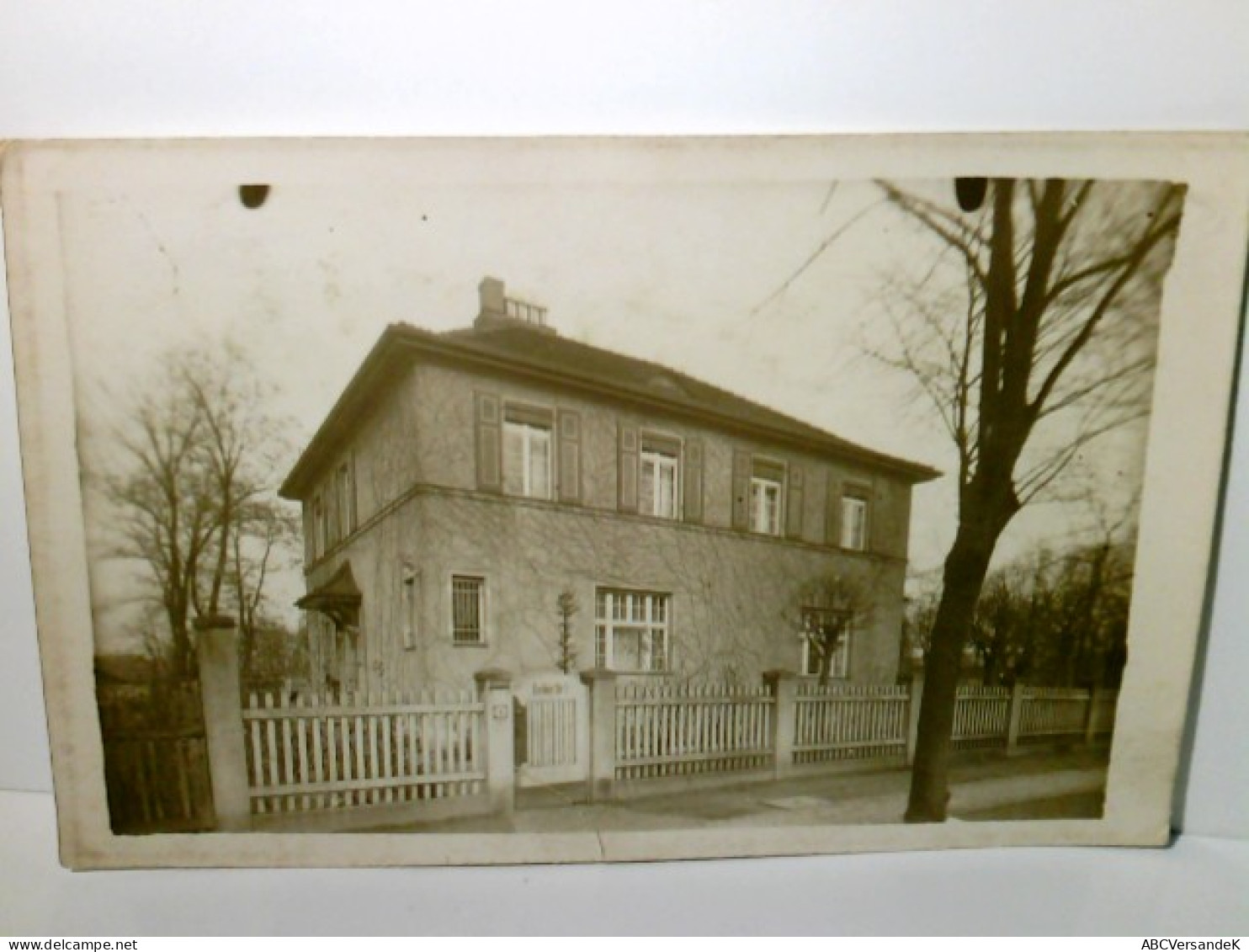 Unbekanntes Haus. Unbekannter Ort / Stadt. Alte Ansichtskarte / Postkarte S/w, Ungel., Um 1920 ?. Freistehndes - Ohne Zuordnung