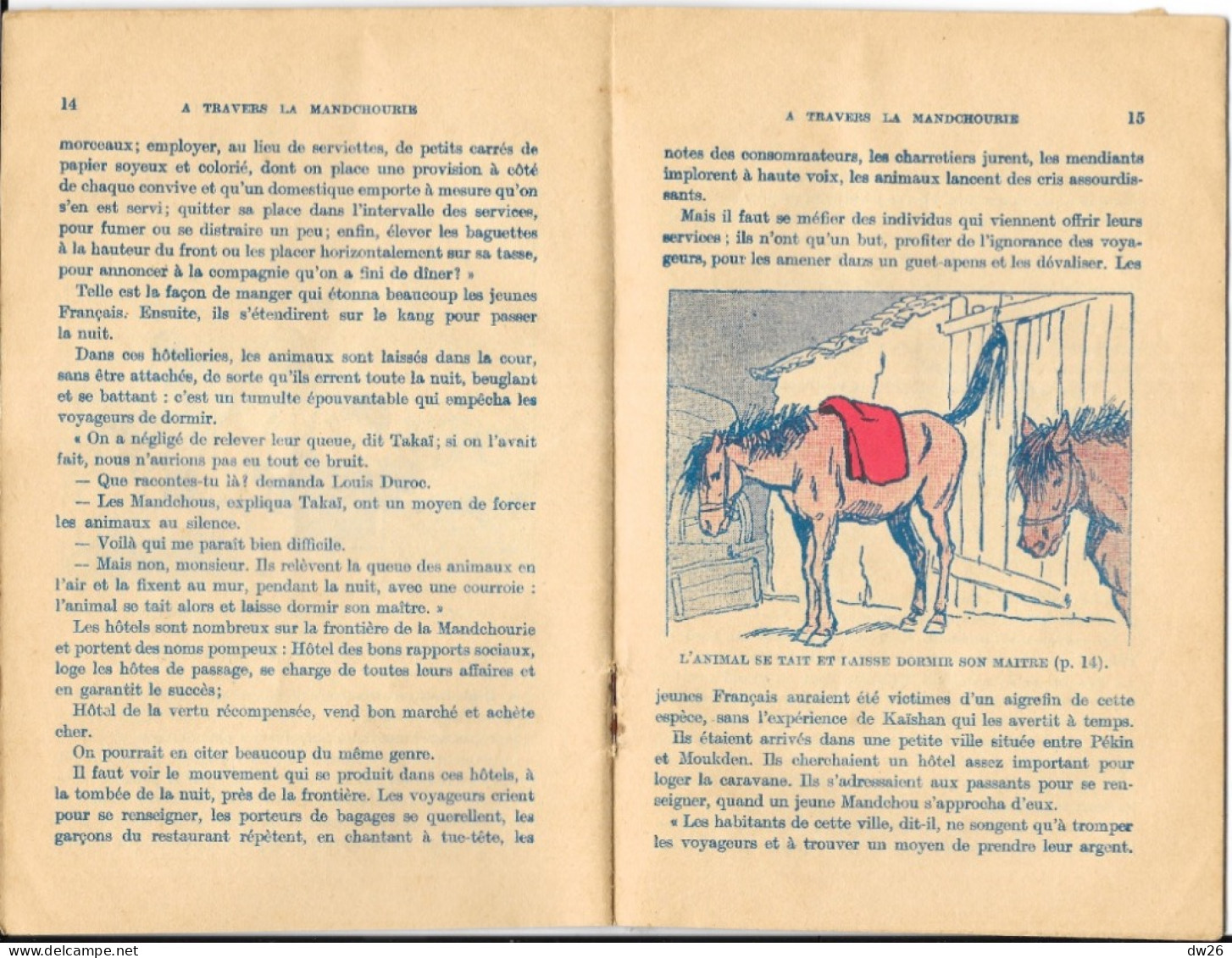 Librairie Larousse - Les Livres Roses Pour La Jeunesse 1932, N° 550: A Travers La Mandchourie Par René Samoy - Otros & Sin Clasificación