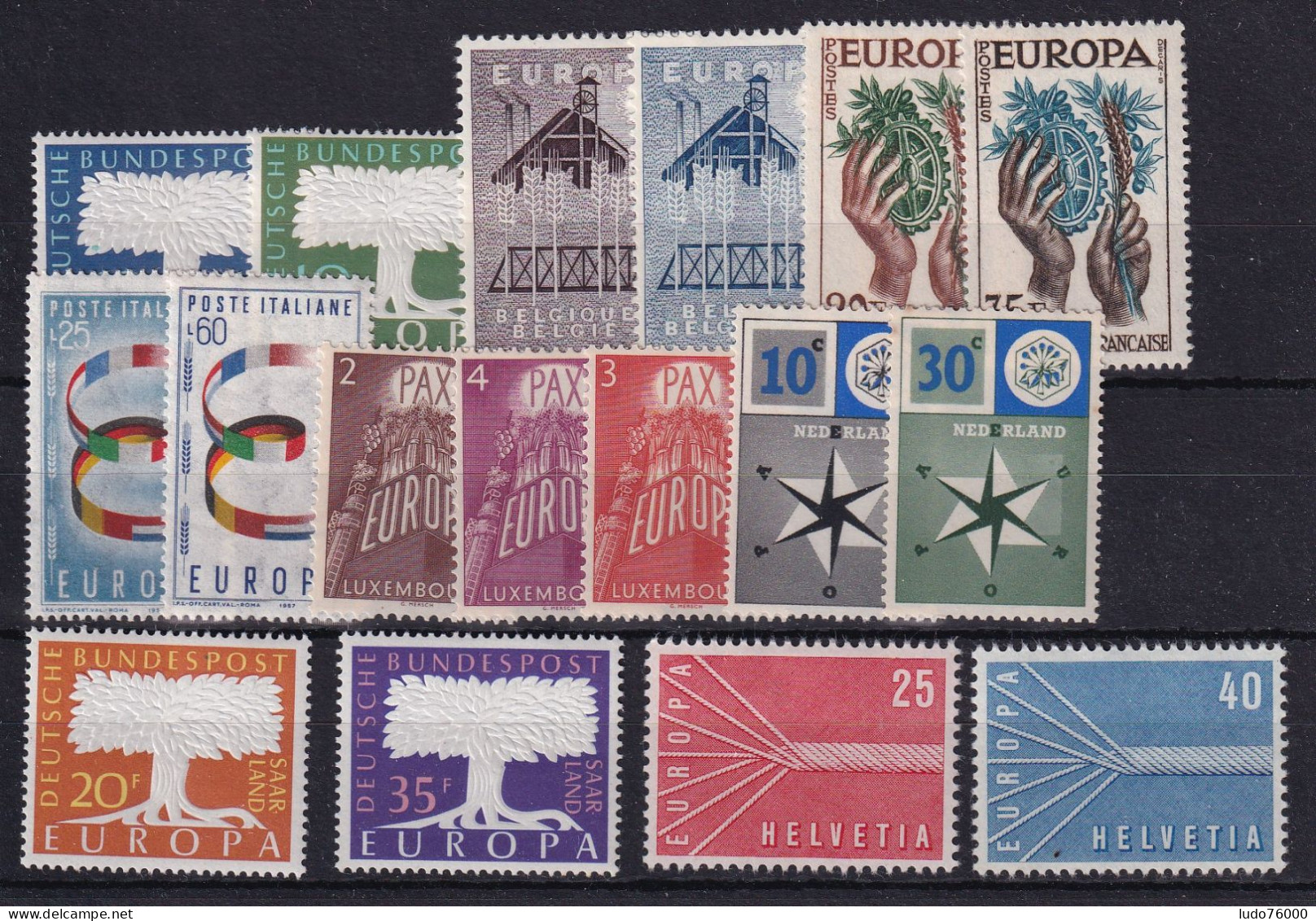 D 787 / EUROPA  ANNEE 1957 COMPLETE NEUF* COTE 198€ - 1957