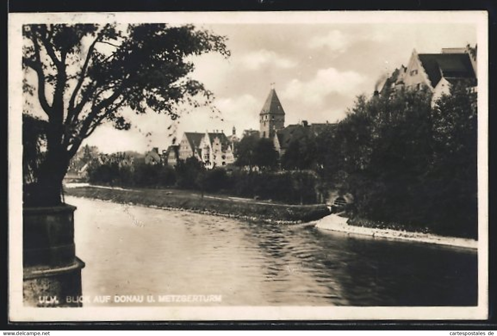 AK Ulm A. D., Blick Auf Donau Und Metzgerturm  - Ulm