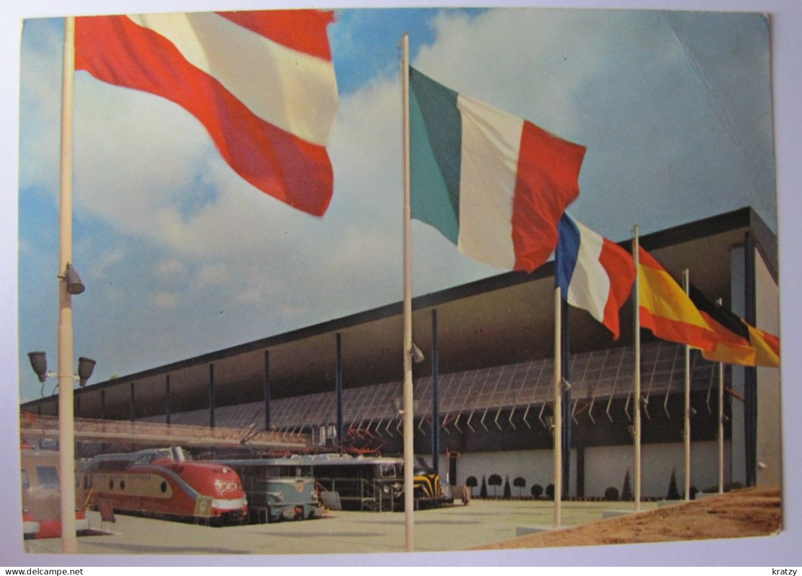 BELGIQUE - BRUXELLES - Exposition Universelle De 1958 - Pavillon Des Transports - Parc Des Chemins De Fer - Expositions Universelles