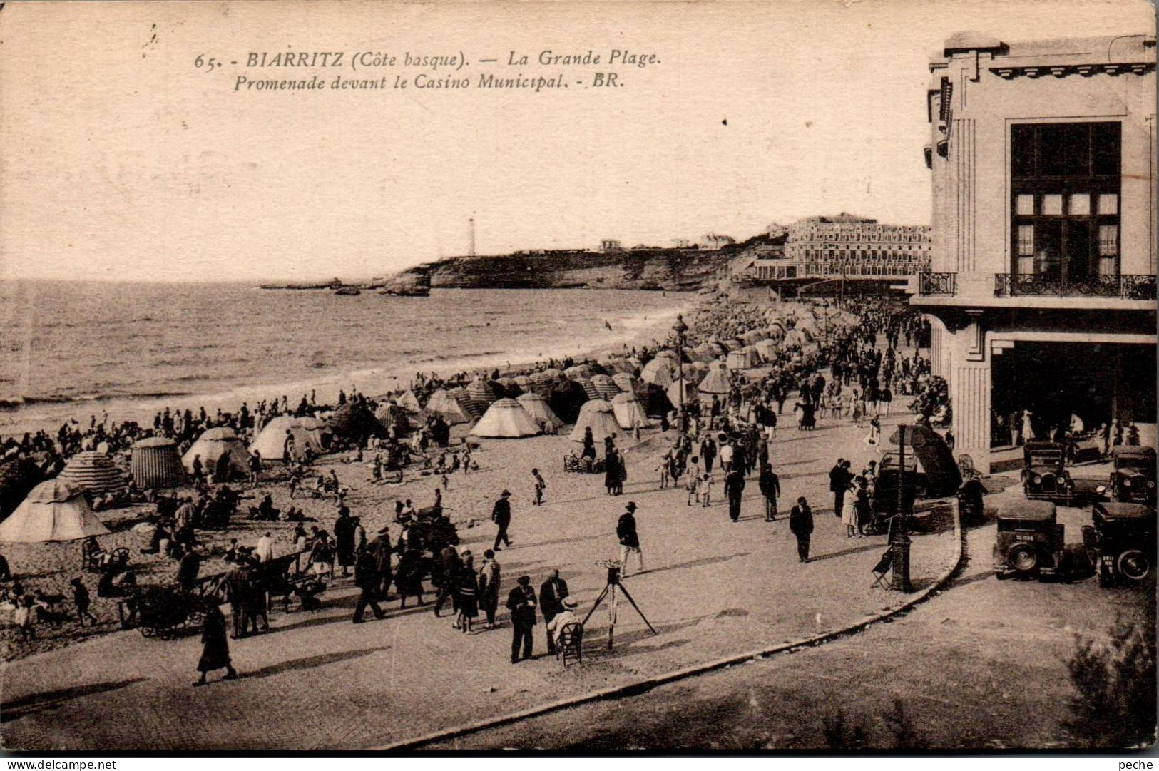 N°229 W -cpa Biarritz -la Grande Plage- - Biarritz