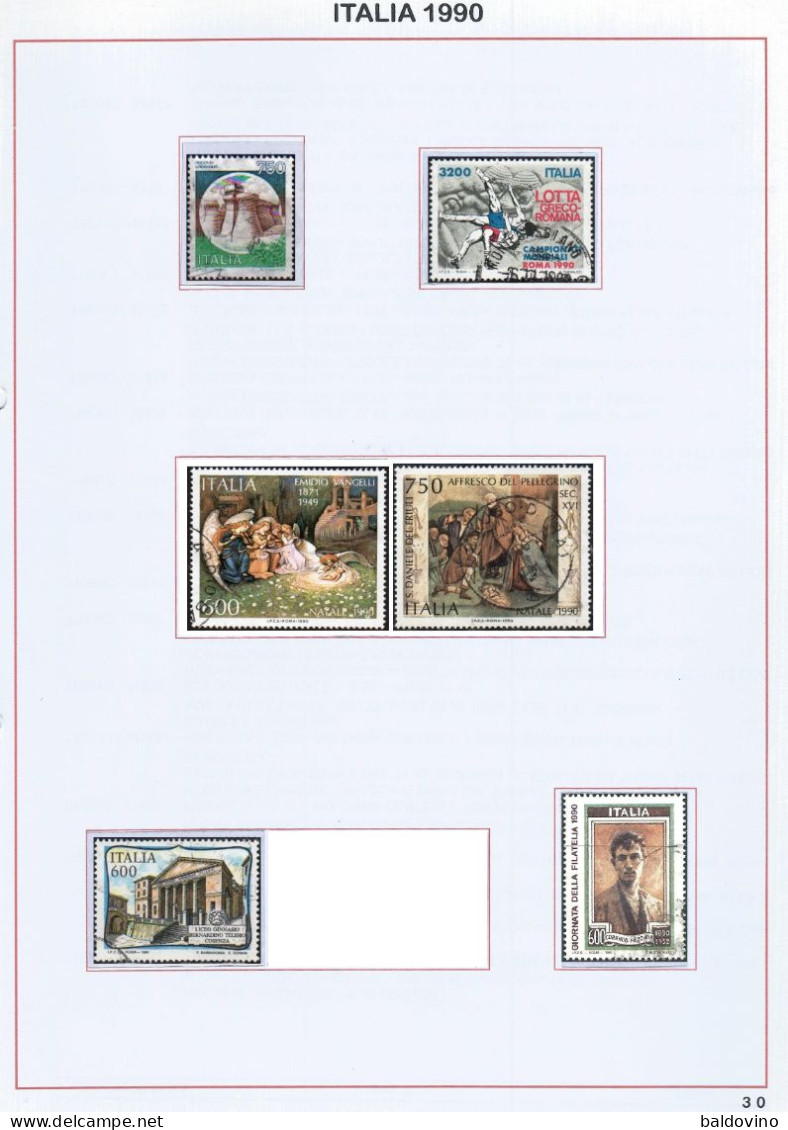 Italia 1990 Lotto 58 Esemplari (vedi Descrizione) - 1981-90: Gebraucht