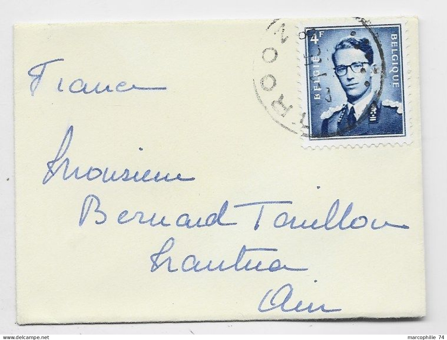 BELGIQUE 4FR SOLO MIGNONNETTE TROOZ 1955 TO FRANCE - 1953-1972 Brillen