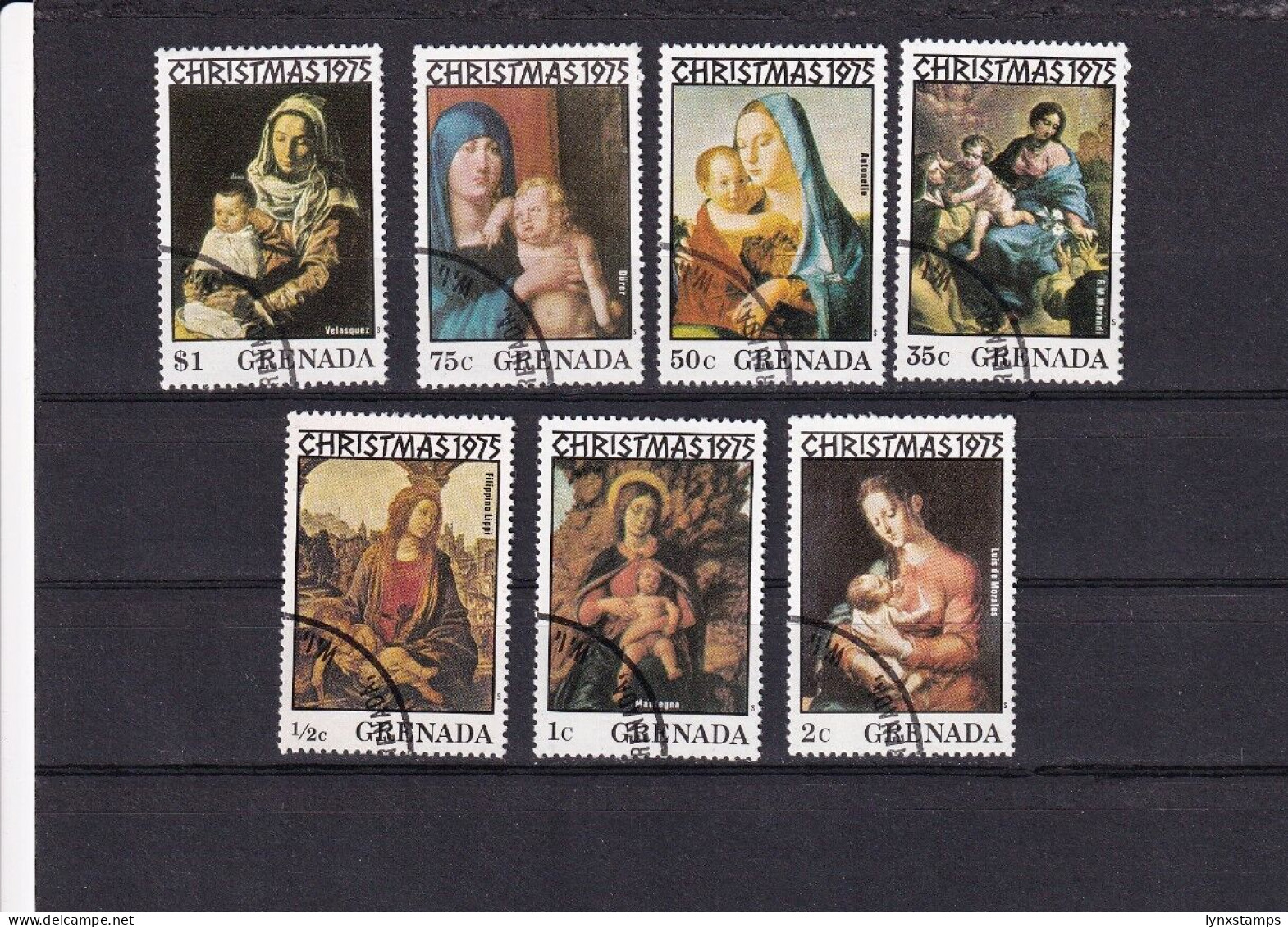 SA06a Grenada 1975 Christmas Used Stamps - Grenade (1974-...)