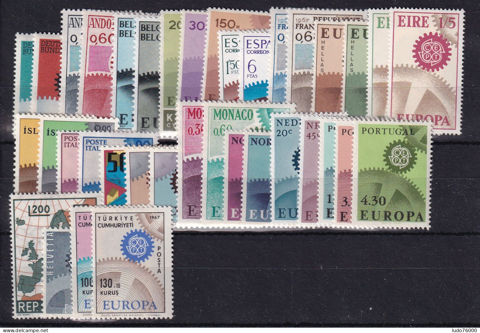 D 787 / EUROPA  ANNEE 1967 COMPLETE NEUF* COTE 85€ - 1967