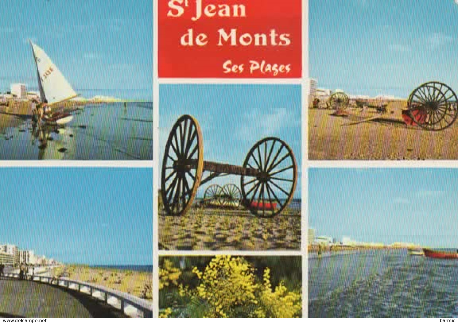 SAINT JEAN DE MONTS, MULTIVUE, VUE SUR LES PLAGES  COULEUR REF 15624 - Saint Jean De Monts