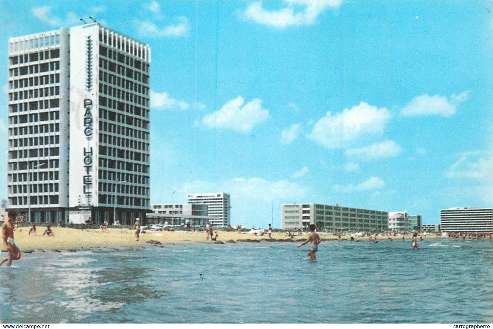 Postcard Romania Mamaia Hotel Parc 1963 - Romania