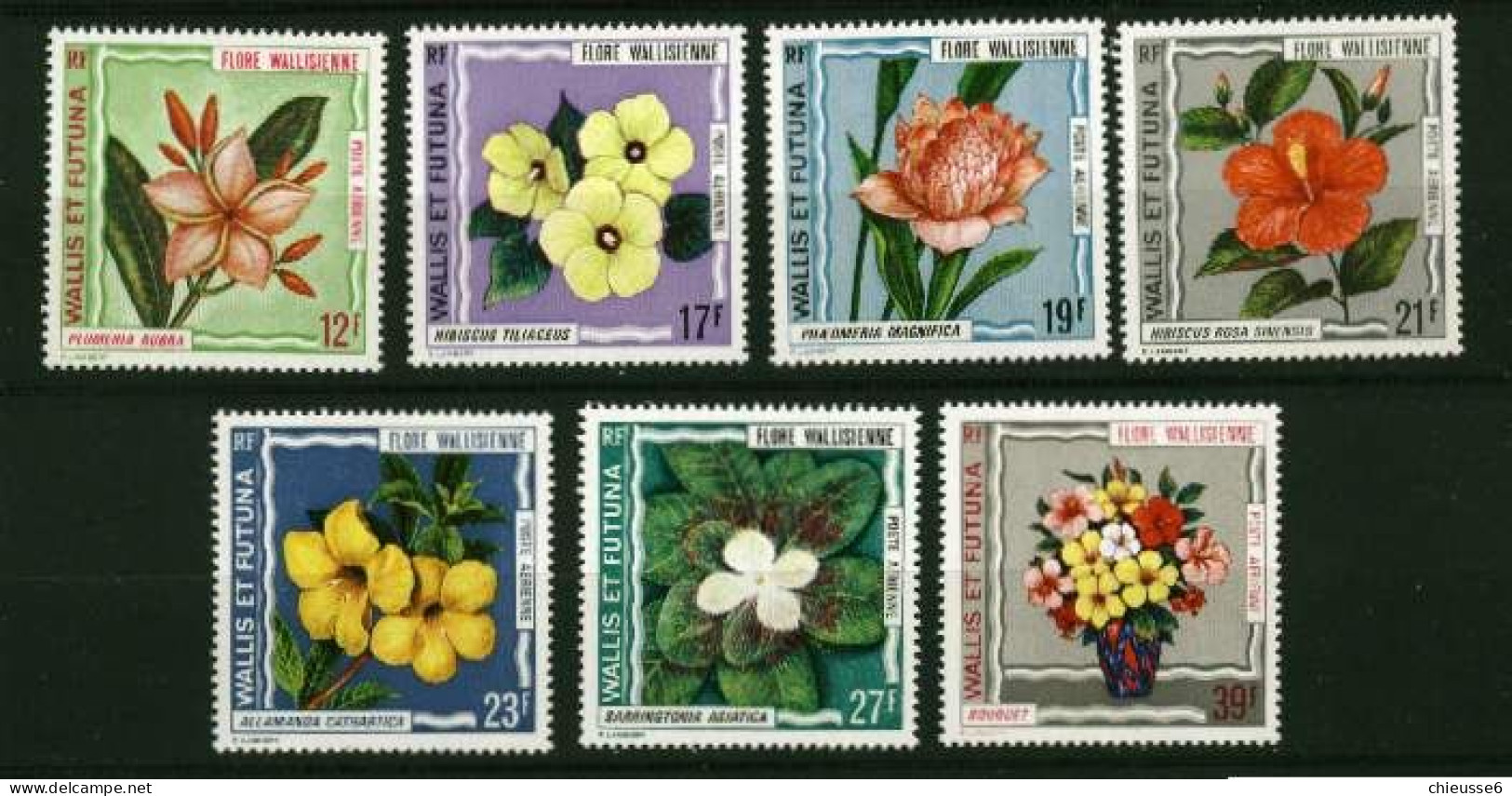 Wallis Et Futuna ** PA 49 à 55 - Flore - Unused Stamps