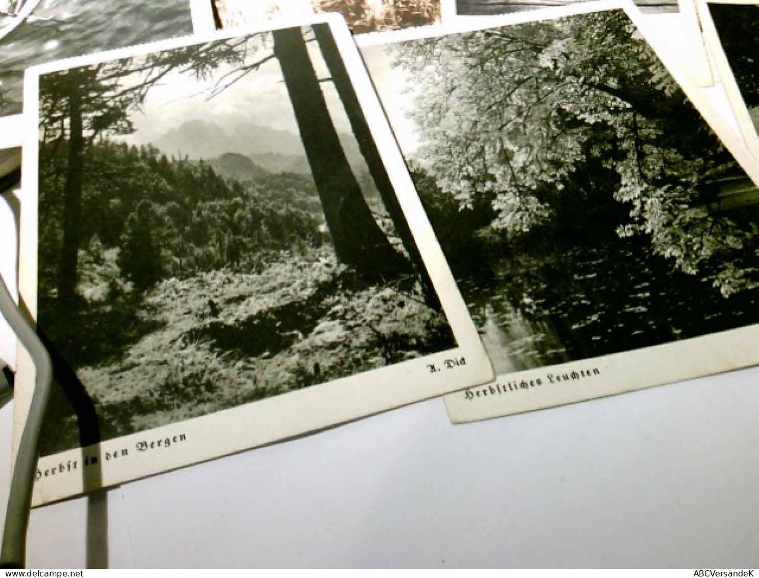 Landschaften. Konvolut. 11 x Alte Ansichtskarte / Postkarte s/w, ungel. u. 1 x gel. 1942. 1 x beschrieben, all