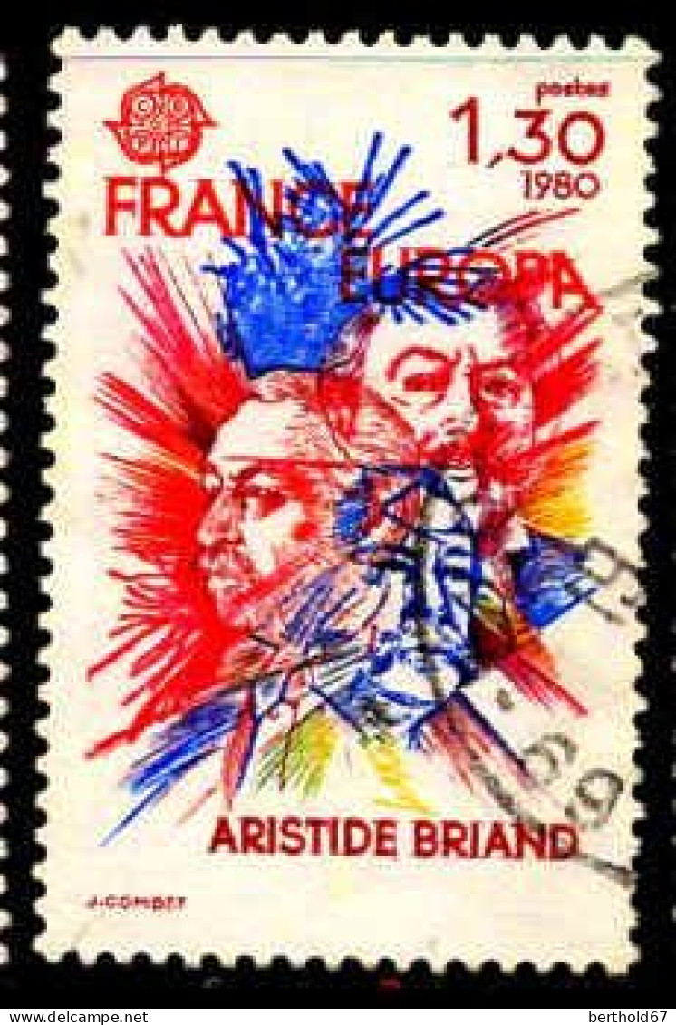 France Poste Obl Yv:2085 Mi:2202 Europa Cept Aristide Briand (Beau Cachet Rond) - Gebraucht
