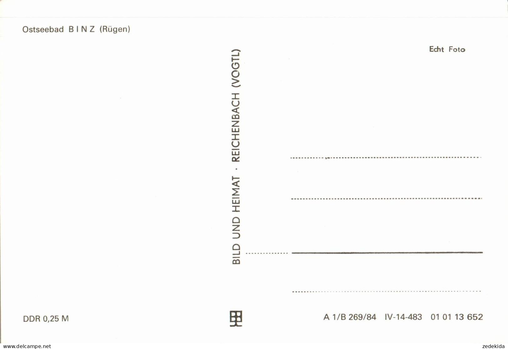 H1296 - TOP Binz Jubiläumskarte - Bild Und Heimat Reichenbach - Rügen