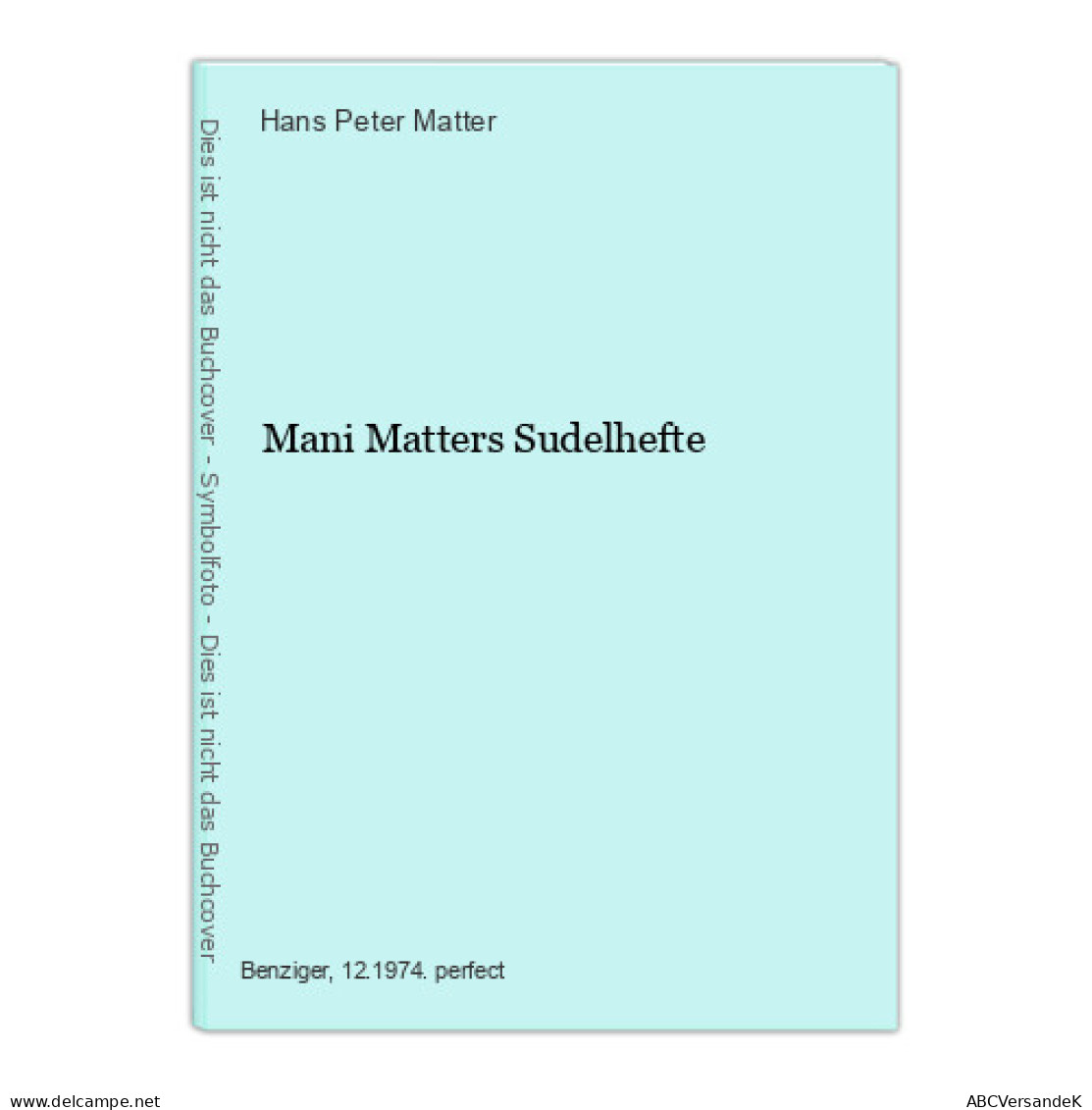 Mani Matters Sudelhefte - Other & Unclassified