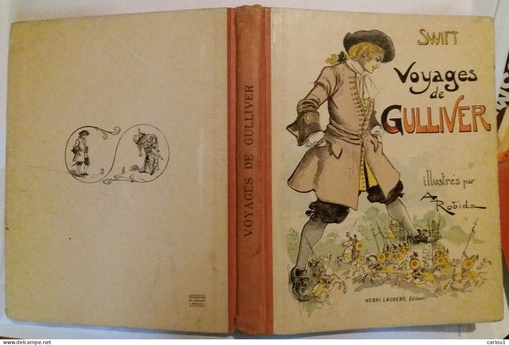 C1 Swift VOYAGES DE GULLIVER Album ILLUSTRE Par ROBIDA 1933 Relie PORT INCLUS FRANCE - 1901-1940